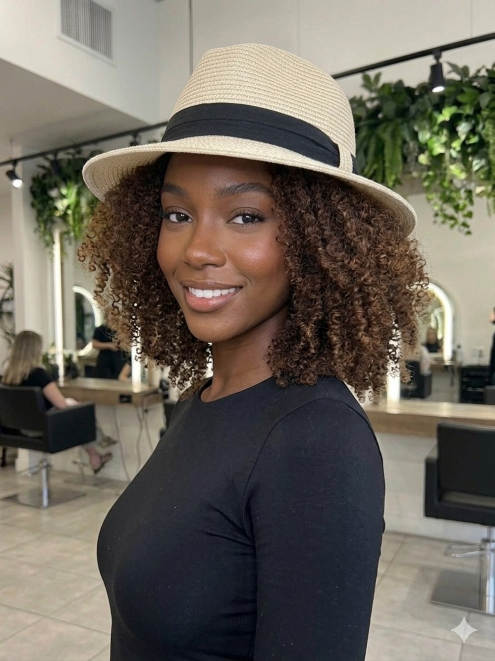 Magid Hats Women’s Cream Straw Sun Hat with Black Band